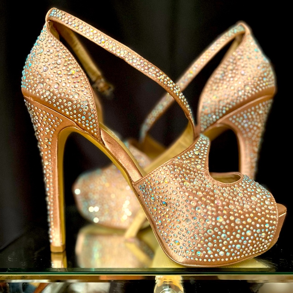 Inc 5” Platform Open Toe Heels - image 1